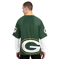 Pack de t-shirts à manches courtes et longues Starter Green/White Green Bay Packers pour homme