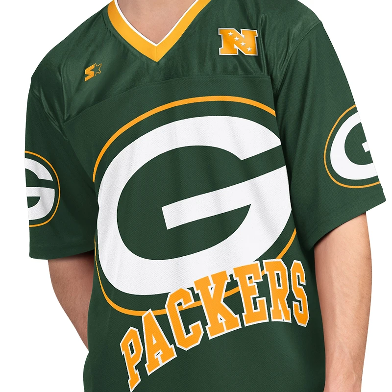 Men's Starter Green/White Green Bay Packers Short Sleeve & Long T-Shirt Combo Pack
