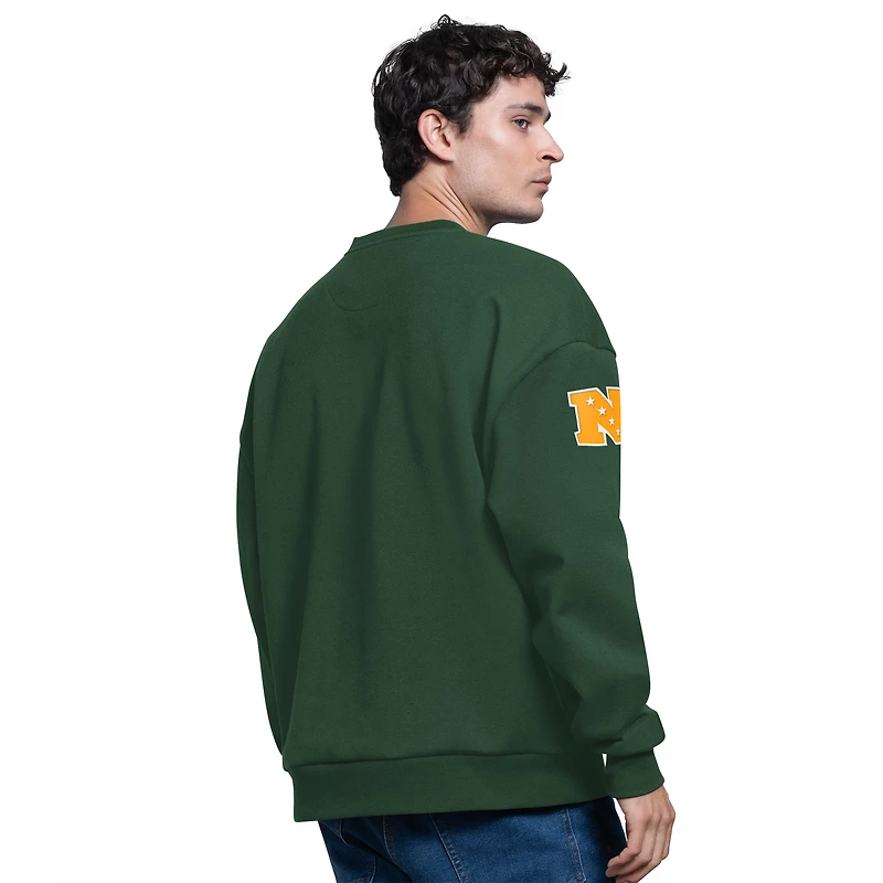 Men's Starter  Green Bay Packers Blitz Fleece Crewneck Sweatshirt