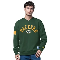 Men's Starter  Green Bay Packers Blitz Fleece Crewneck Sweatshirt
