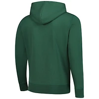 Sweat à capuche zippé classique en détresse Starter Black Green Bay Packers pour hommes