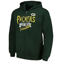 Sweat à capuche entièrement zippé pour hommes Starter Green Bay Packers Domestic Post Season