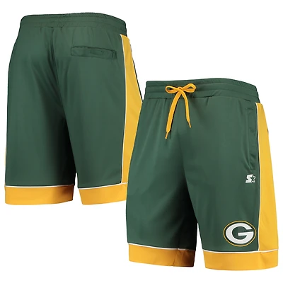Short Starter vert pour homme, modèle préféré des fans Green Bay Packers