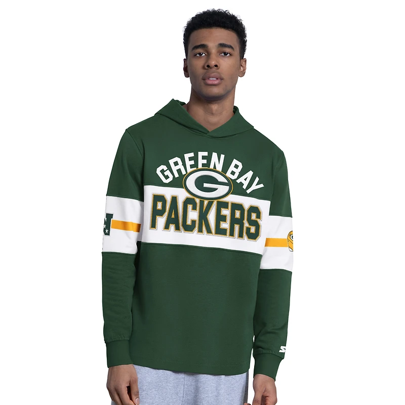 Men's Starter Green Bay Packers Fullback Jersey Hoodie