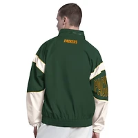 Veste à capuche zippée The Gust des Green Bay Packers, modèle Starter Green, pour homme
