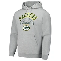 Sweat à capuche gris chiné Starter pour homme des Green Bay Packers