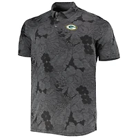 Polo Big & Tall Miramar Blooms des Green Bay Packers de Tommy Bahama pour hommes, noir