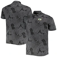 Polo Big & Tall Miramar Blooms des Green Bay Packers de Tommy Bahama pour hommes, noir