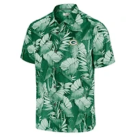 Chemise boutonnée pour homme Tommy Bahama Green Bay Packers Coast Nuevo Fronds Camp
