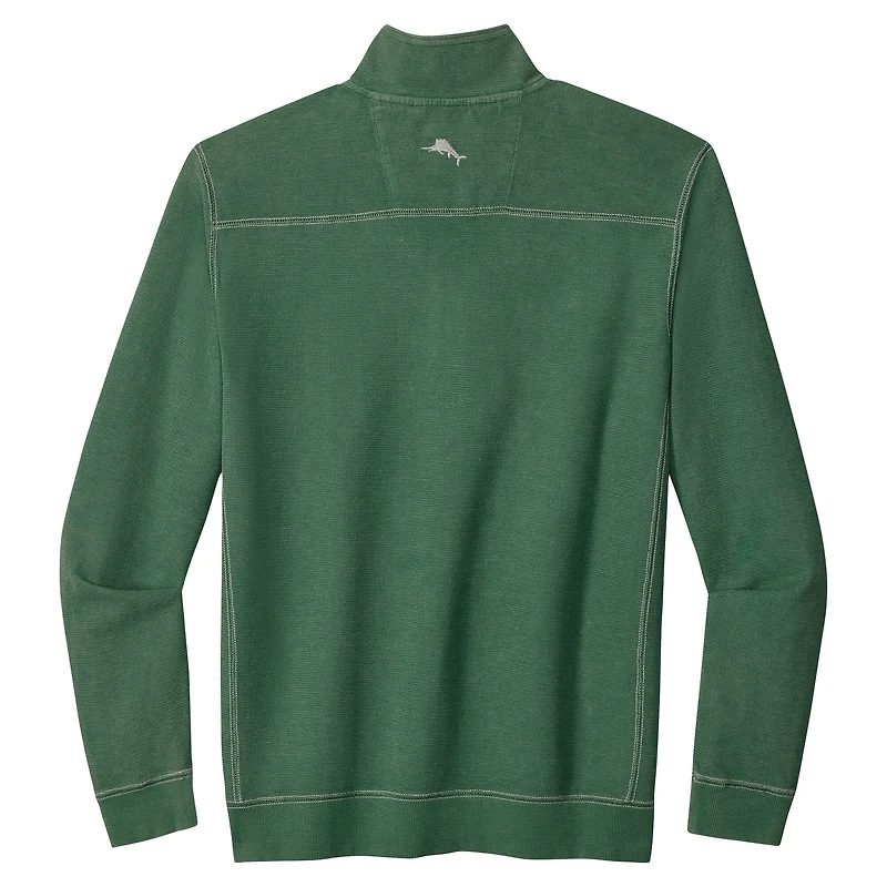 Pull Tommy Bahama Green pour homme, taille grande et grande, des Packers de Bay, à demi-zip Montego Bay