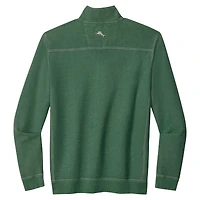 Pull Tommy Bahama Green pour homme, taille grande et grande, des Packers de Bay, à demi-zip Montego Bay