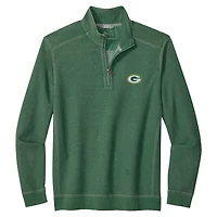 Pull demi-zippé Tommy Bahama Green Bay Packers Sport Tobago pour homme