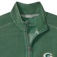 Men's Tommy Bahama  Green Bay Packers Sport Tobago Half-Zip Pullover