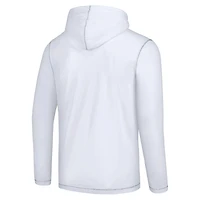 Men's Tommy Bahama White Green Bay Packers Graffiti Touchdown Pullover Hoodie