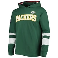 Men's Tommy Hilfiger Green/White Green Bay Packers Alex Long Sleeve Hoodie T-Shirt