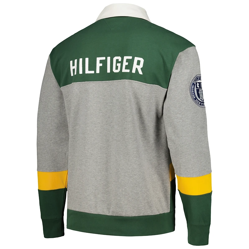 Men's Tommy Hilfiger Green Bay Packers Connor Oversized Rugby Long Sleeve Polo