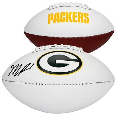 Ballon de football Franklin White Panel autographié par Micah Parsons des Green Bay Packers