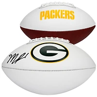 Ballon de football Franklin White Panel autographié par Micah Parsons des Green Bay Packers