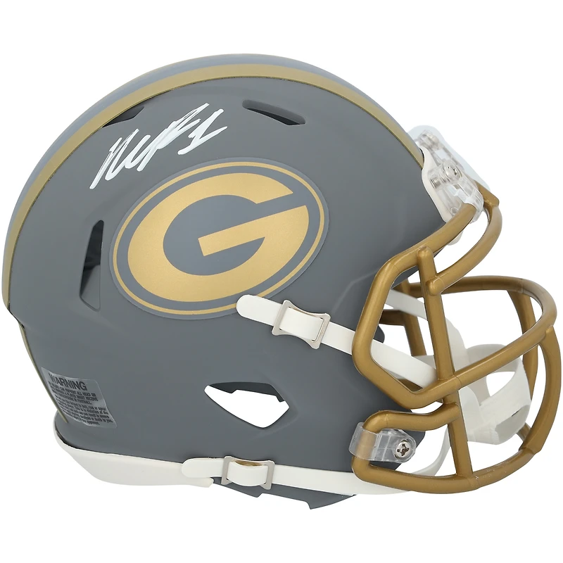 Micah Parsons Green Bay Packers Autographed Riddell Slate Speed Mini Helmet
