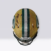 Micah Parsons Green Bay Packers Autographed Swarovski Crystal Riddell Speed Authentic Helmet - Art by Rock On Sports