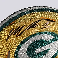 Micah Parsons Green Bay Packers Autographed Swarovski Crystal Riddell Speed Authentic Helmet - Art by Rock On Sports