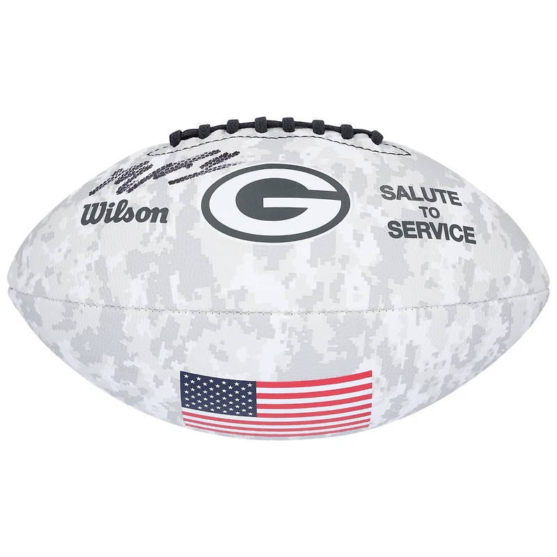 Micah Parsons Green Bay Packers Autographed Wilson 2024 Salute To Service Football