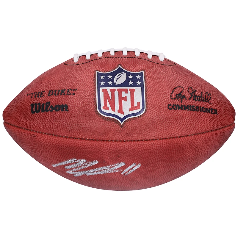 Ballon de football professionnel Wilson Duke dédicacé par Micah Parsons des Green Bay Packers