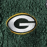 Dormeuse à fermeture éclair complète en polaire Green Bay Packers Game Nap Teddy pour nouveau-né et nourrisson, vert/gris