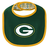 Newborn & Infant Green Bay Packers Dynamic Duo Bodysuit, Bib Knit Hat Set