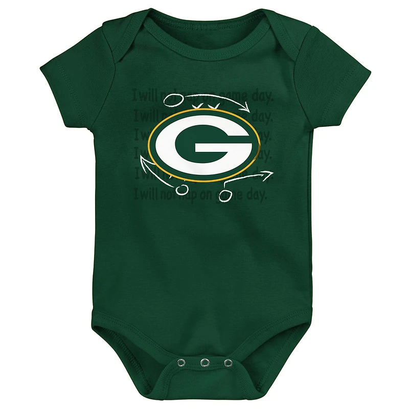 Newborn & Infant Green Bay Packers Team Starter 3-Pack Bodysuit Set