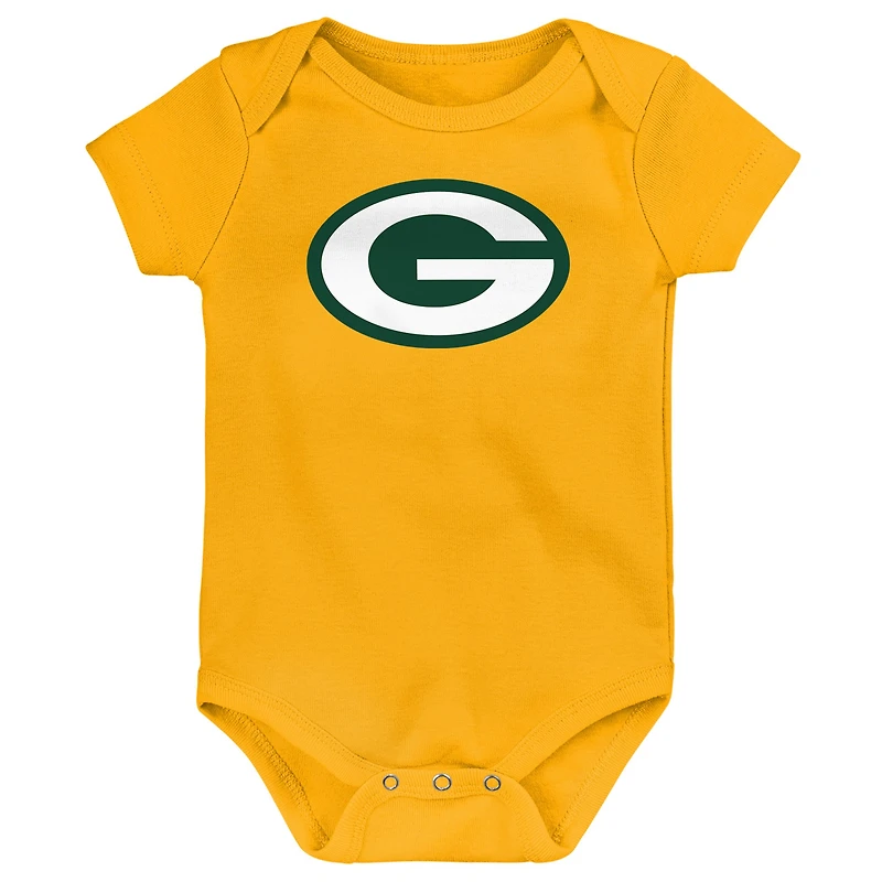 Newborn & Infant Green Bay Packers Team Starter 3-Pack Bodysuit Set