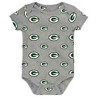 Newborn Outerstuff Green Bay Packers Little Tike 3-Piece Bodysuit Set