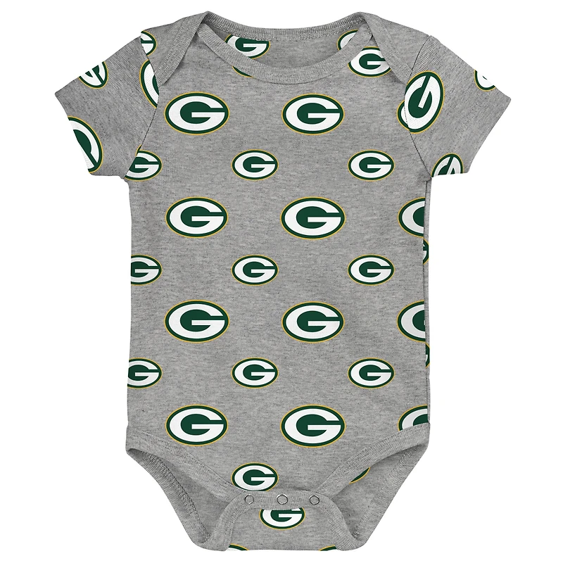 Ensemble 3 pièces pour nouveau-né Outerstuff Green Bay Packers Little Tike