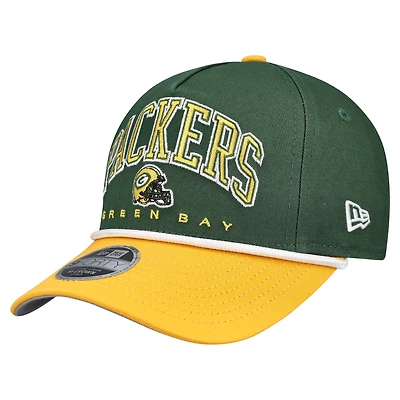 Preschool New Era  Green/Gold Green Bay Packers  Arch COOLERA 9FORTY A-Frame M-Crown Adjustable Hat