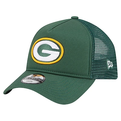 Casquette ajustable A-Frame 9FORTY des Packers de Green Bay pour enfants d'âge préscolaire New Era Green
