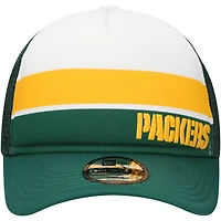 Casquette ajustable A-Frame Trucker 9FORTY de couleur unie pour préscolaire New Era Green Bay Packers Sport Night