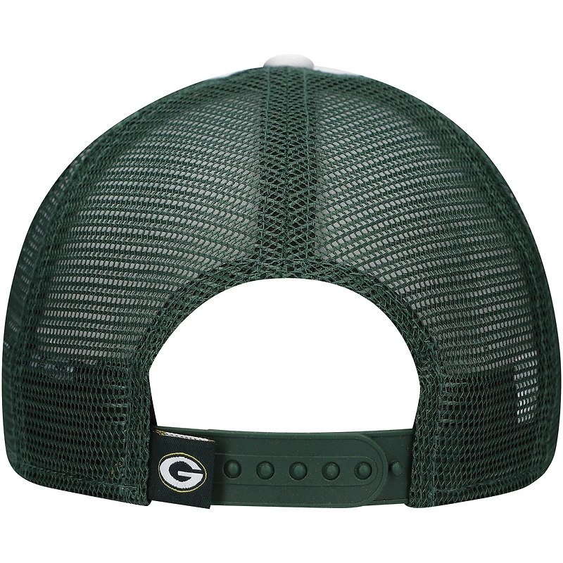 Casquette ajustable A-Frame Trucker 9FORTY de couleur unie pour préscolaire New Era Green Bay Packers Sport Night