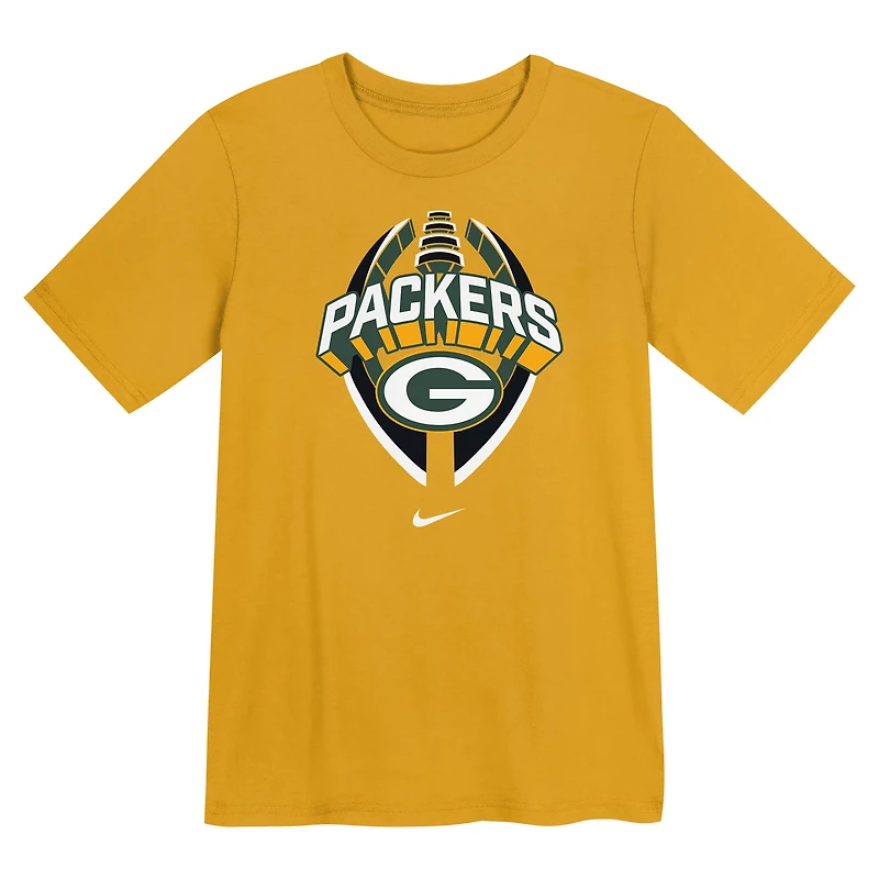 Preschool Nike Gold Green Bay Packers Icon Legend Dri-FIT T-Shirt