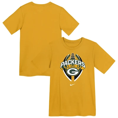 T-shirt Nike Gold Icon Legend Dri-FIT des Green Bay Packers pour enfant d'âge préscolaire