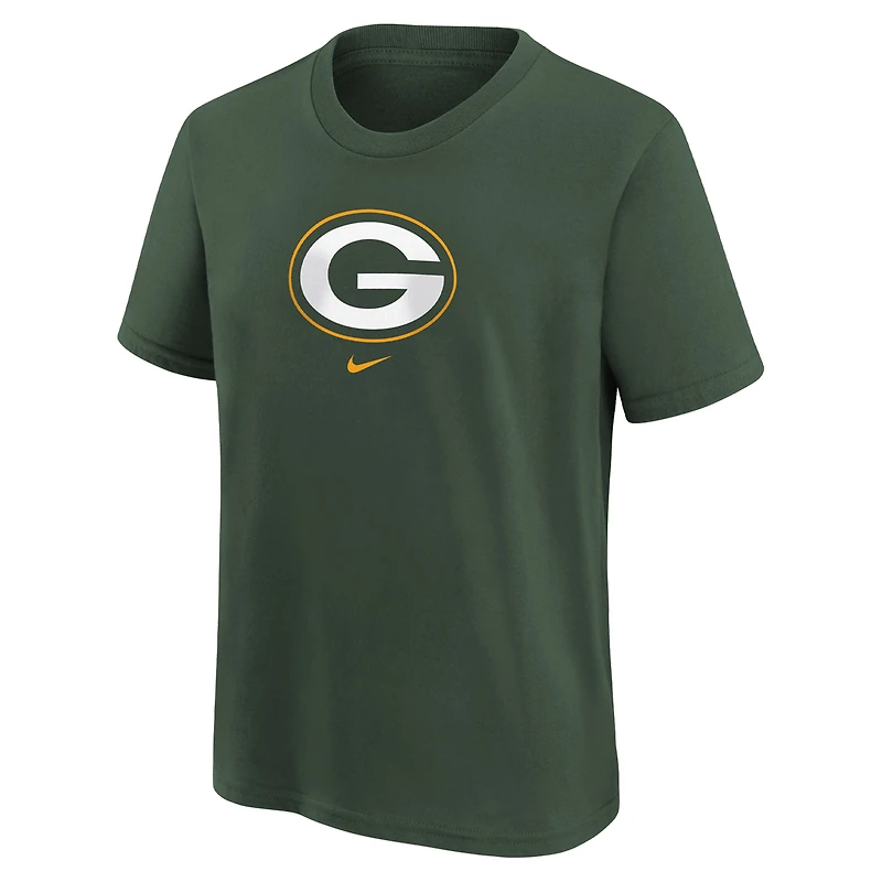 T-shirt Nike vert Green Bay Packers pour enfants d'âge préscolaire