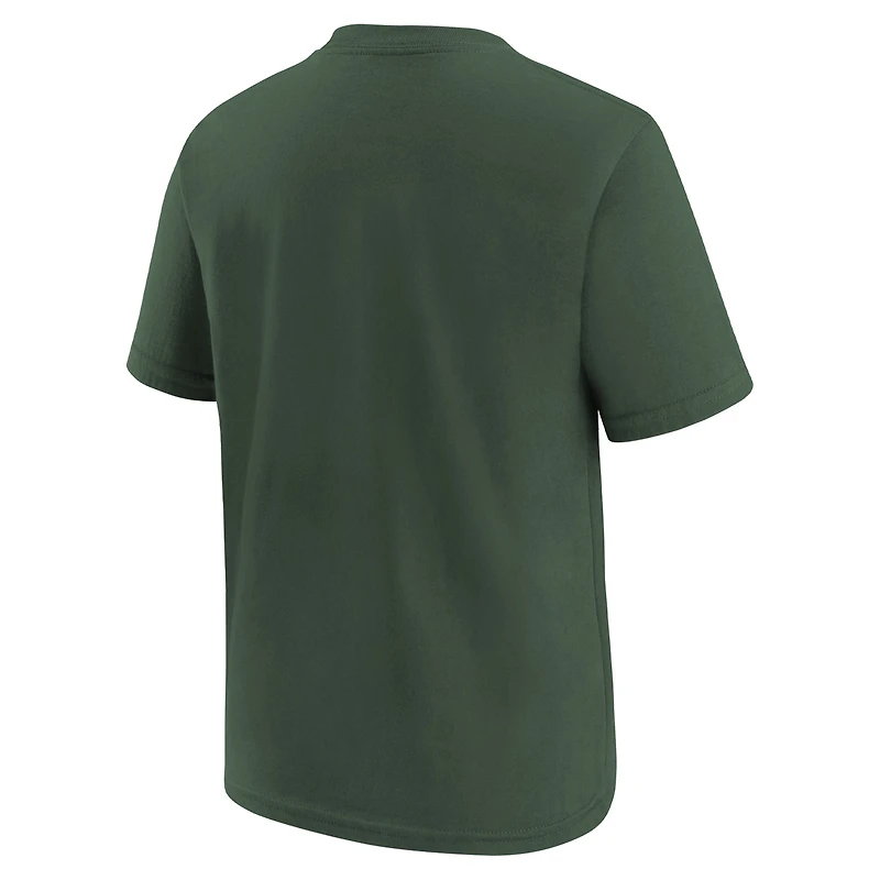 T-shirt Nike vert Green Bay Packers pour enfants d'âge préscolaire