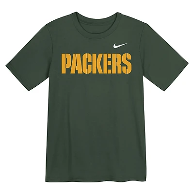 Preschool Nike Green Bay Packers Wordmark T-Shirt