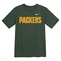 Preschool Nike  Green Bay Packers Wordmark T-Shirt