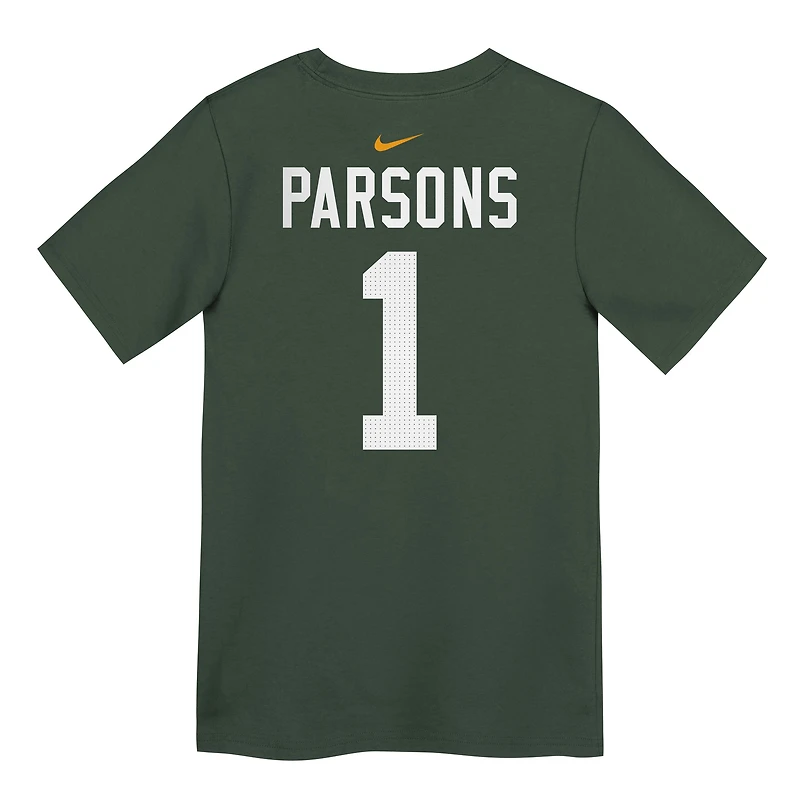 T-shirt Nike pour enfant Micah Parsons Green Bay Packers avec nom et numéro