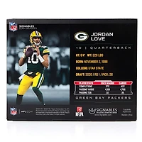 Signables Jordan Love Green Bay Packers NFL 2024 Objet de collection