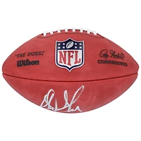 Ballon de football Wilson Duke dédicacé par Sterling Sharpe des Green Bay Packers
