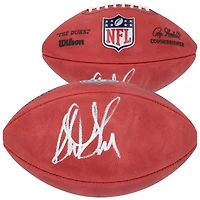 Ballon de football Wilson Duke dédicacé par Sterling Sharpe des Green Bay Packers