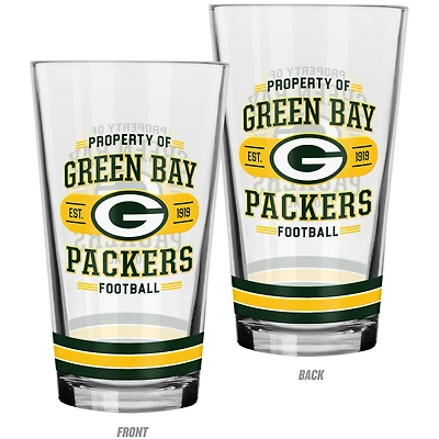 The Sports Vault Ensemble de 2 verres à mélanger Green Bay Packers