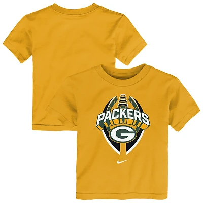 Toddler Nike Gold Green Bay Packers Icon Legend T-Shirt