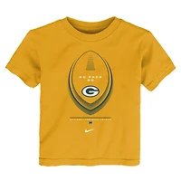 T-shirt Nike Green Bay Packers Icon Legend doré pour tout-petit